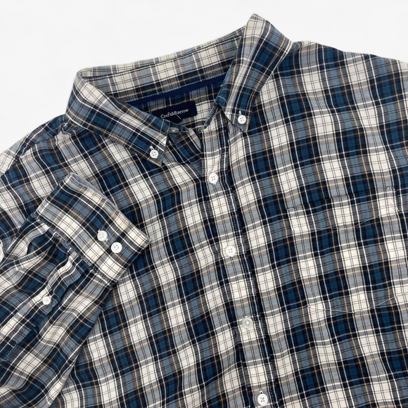 Croft & Barrow Mens Plaid XL Button Down Long Sleeve Shirt Classic Casual - Picture 1 of 10